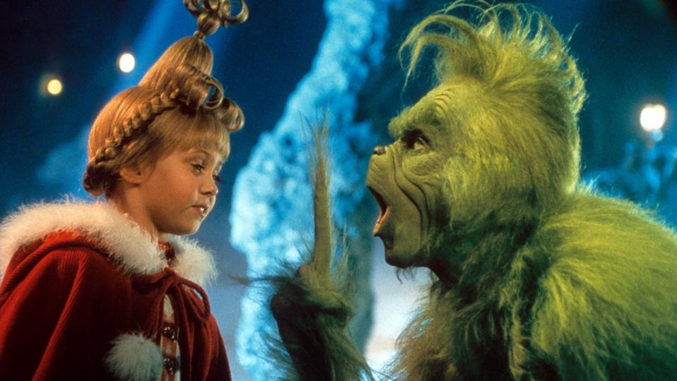 Taylor Momsen And Jim Carrey In 'How The Grinch Stole Christmas'