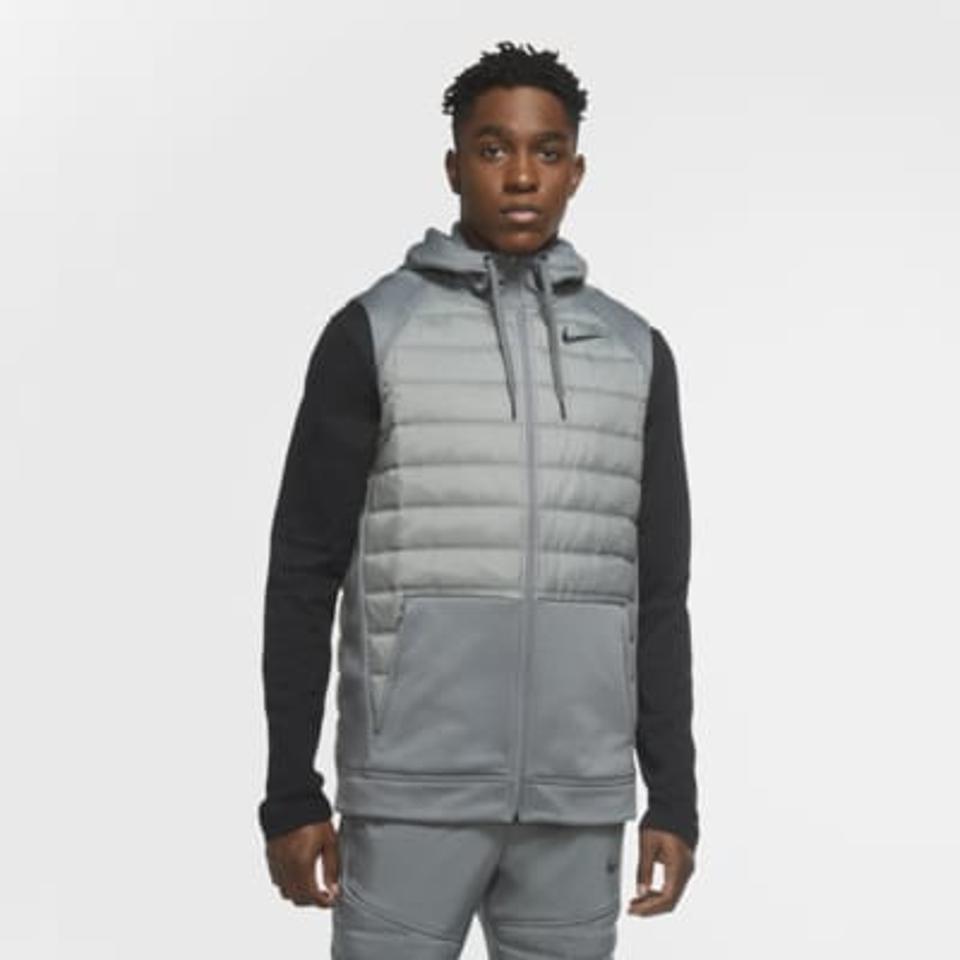 Nike gray winter training vest.