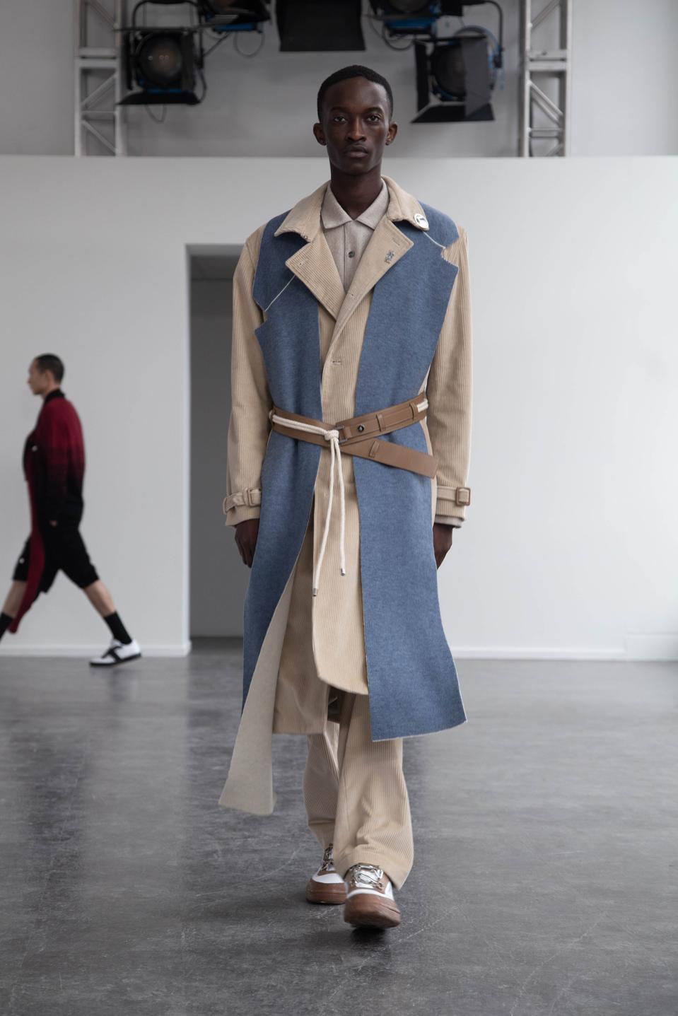 The Luggage Trench Coat in Ecru from Victor Li.