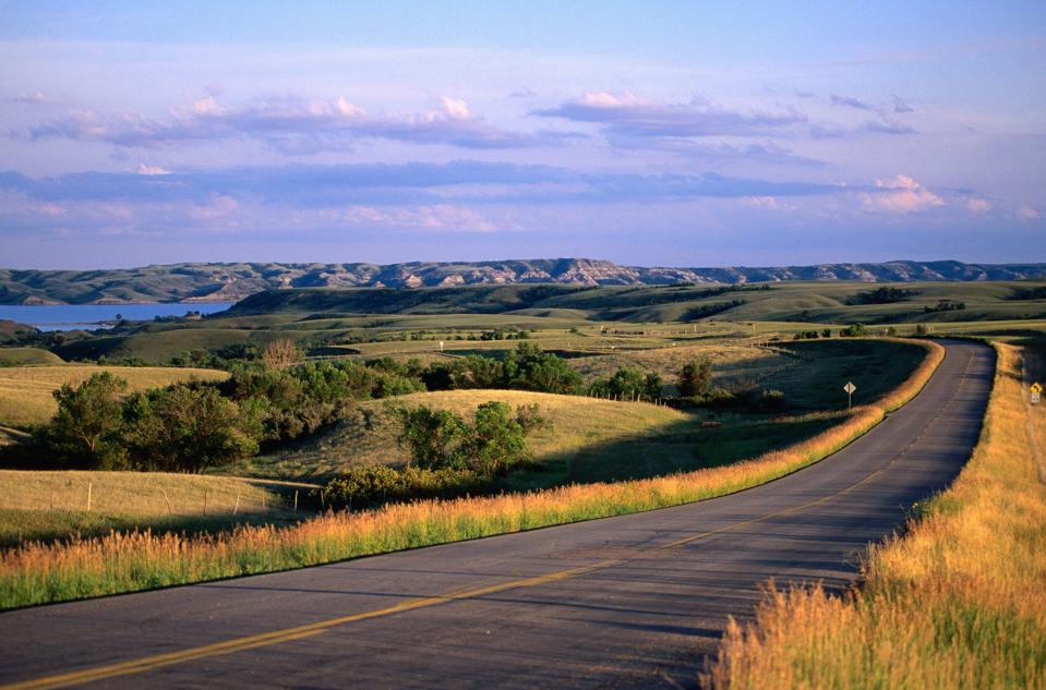 Lake Sakakawea landscape.