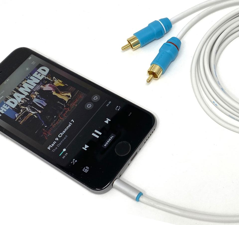 Smartphone with a C-jack cable plugged in