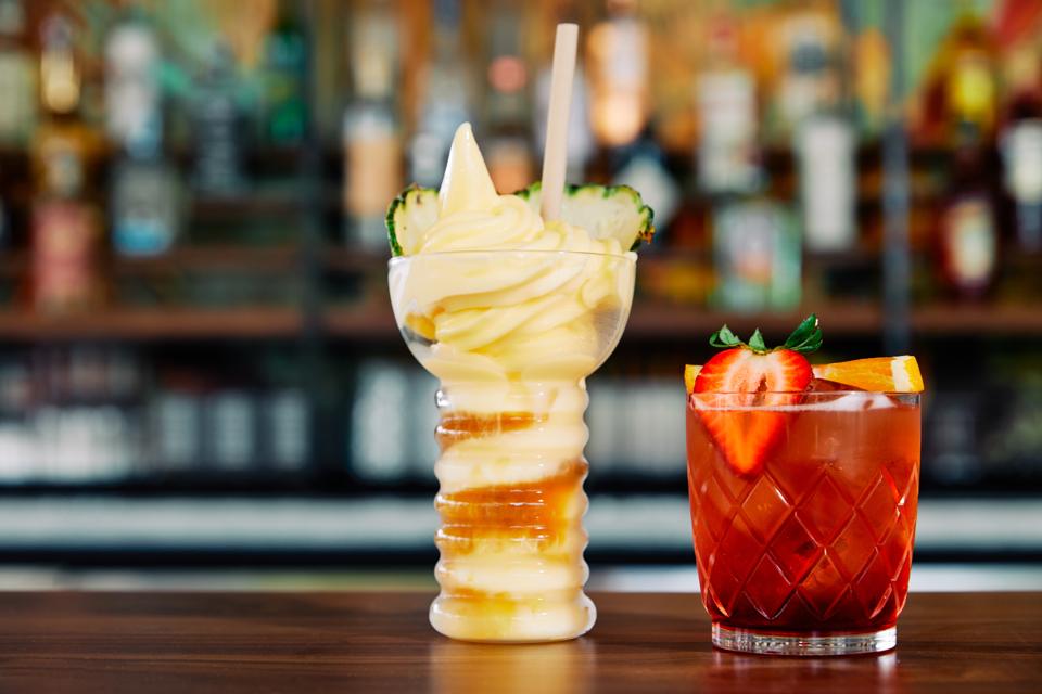 fun cocktails at pool bar