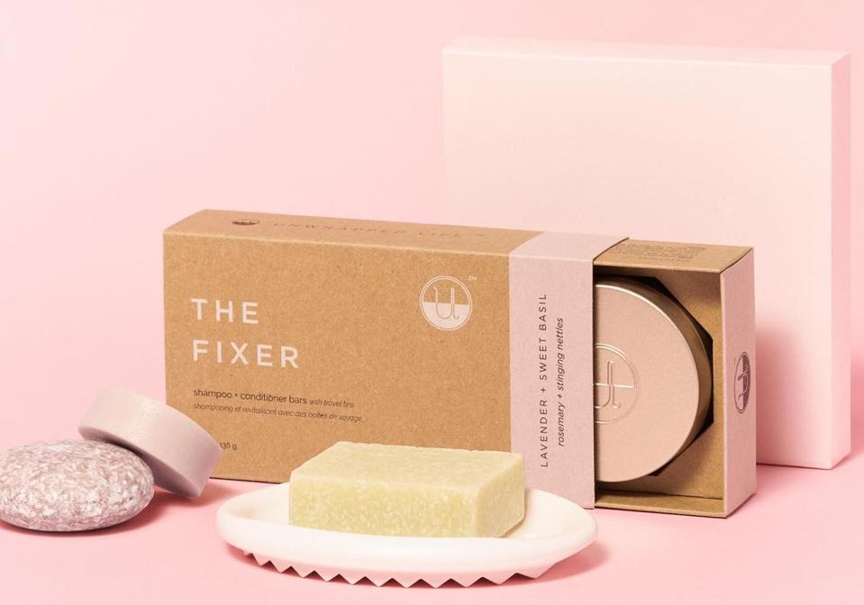 Shampoo and conditioner bar travel sets from Unwrapped Life