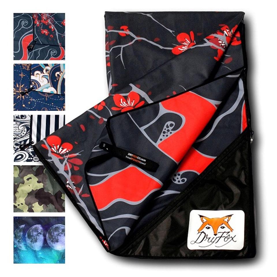 Quick Dry Microfiber Travel Towel With Pocket, DryFoxCo