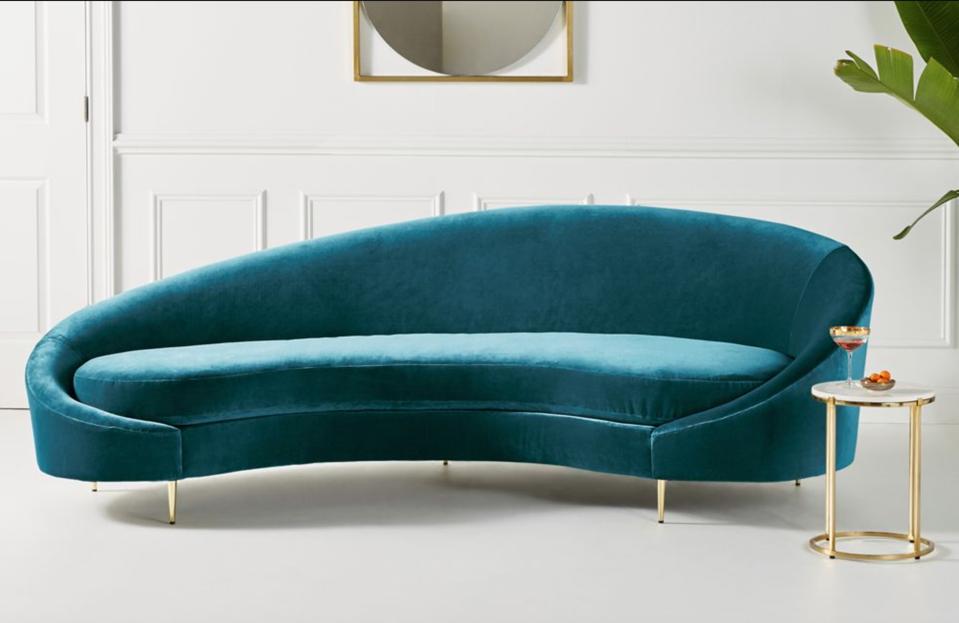 Asymmetrical Serpentine Sofa