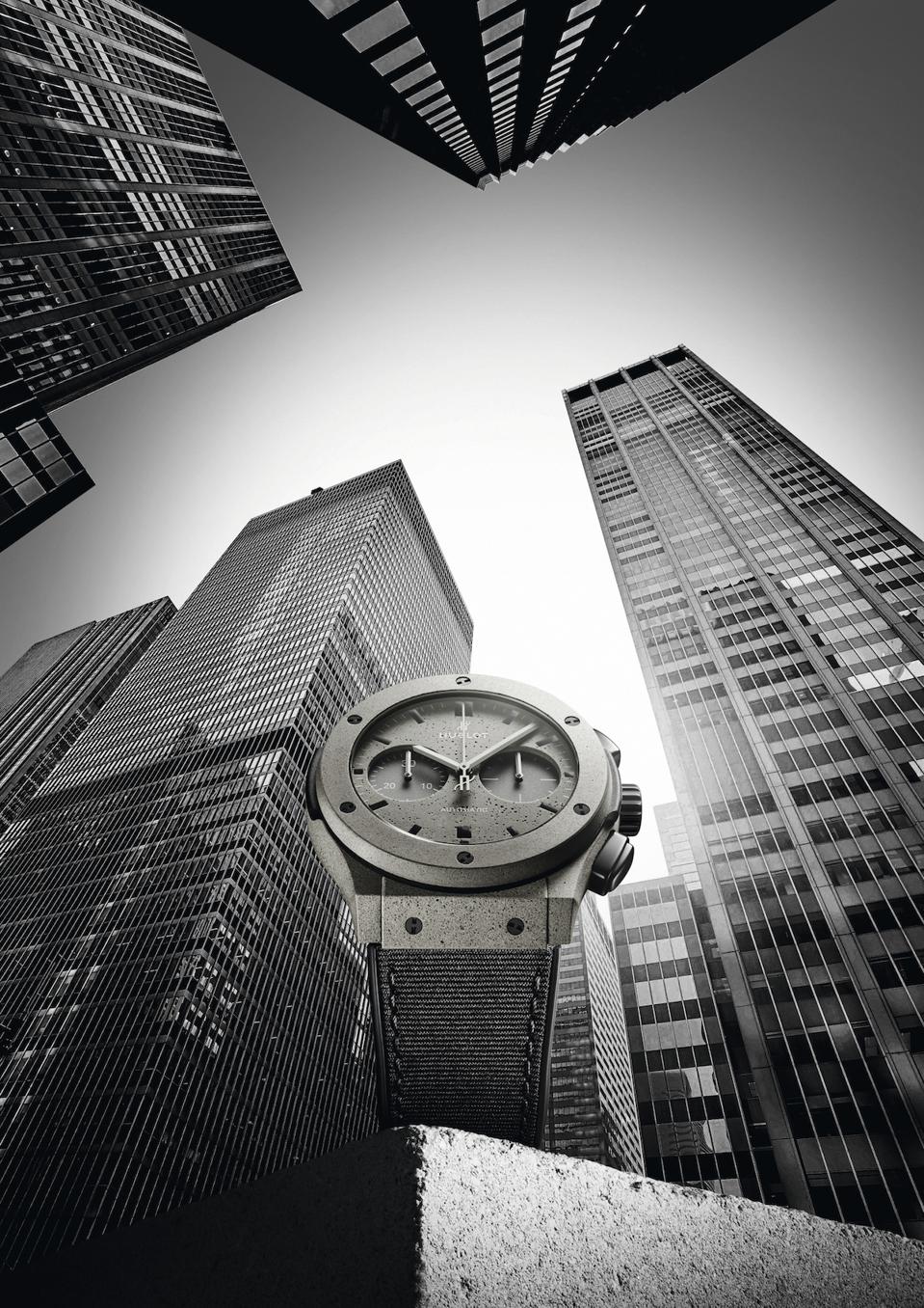 Hublot Unveils Concrete Jungle New York Watch Made Of Cement Teams With New Yorkers Daniel Boulud Victor Cruz Mariano Rivera For Launch Hublot Unveils Concrete Jungle New York Watch Made Of Cement Teams With New Yorkers Daniel Boulud Victor Cruz Mariano Rivera For Launch