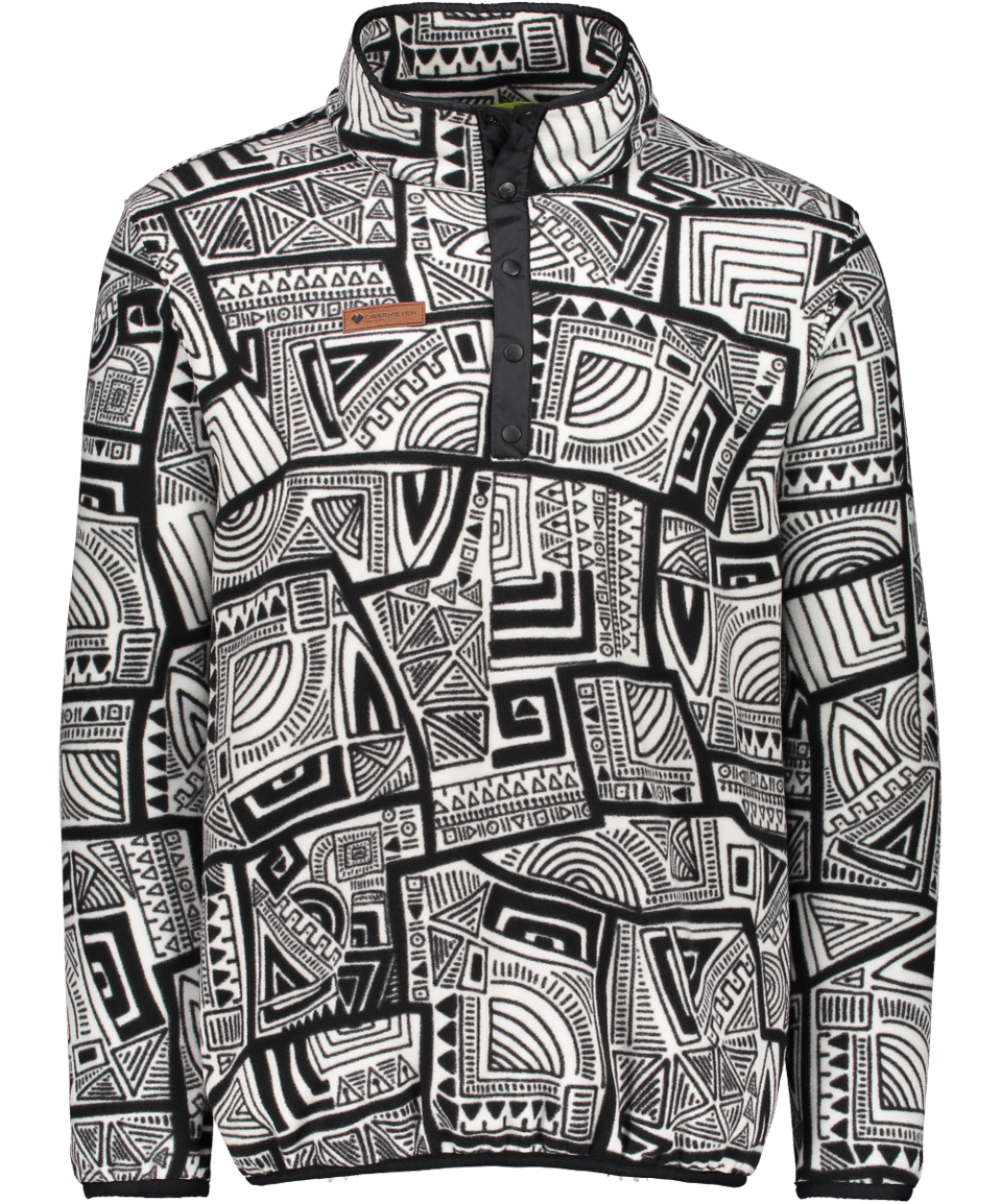 fleece black and white
