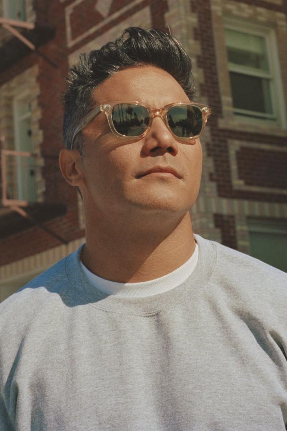 A Hollywood favorite and best-selling frame, the Calabar Sun, from Garrett Leight California Optical is finally back and available exclusively online. The retro wayfarer silhouette features a new temple design inspired by 50s car fins, with prominent plaques and semi-flat lenses.