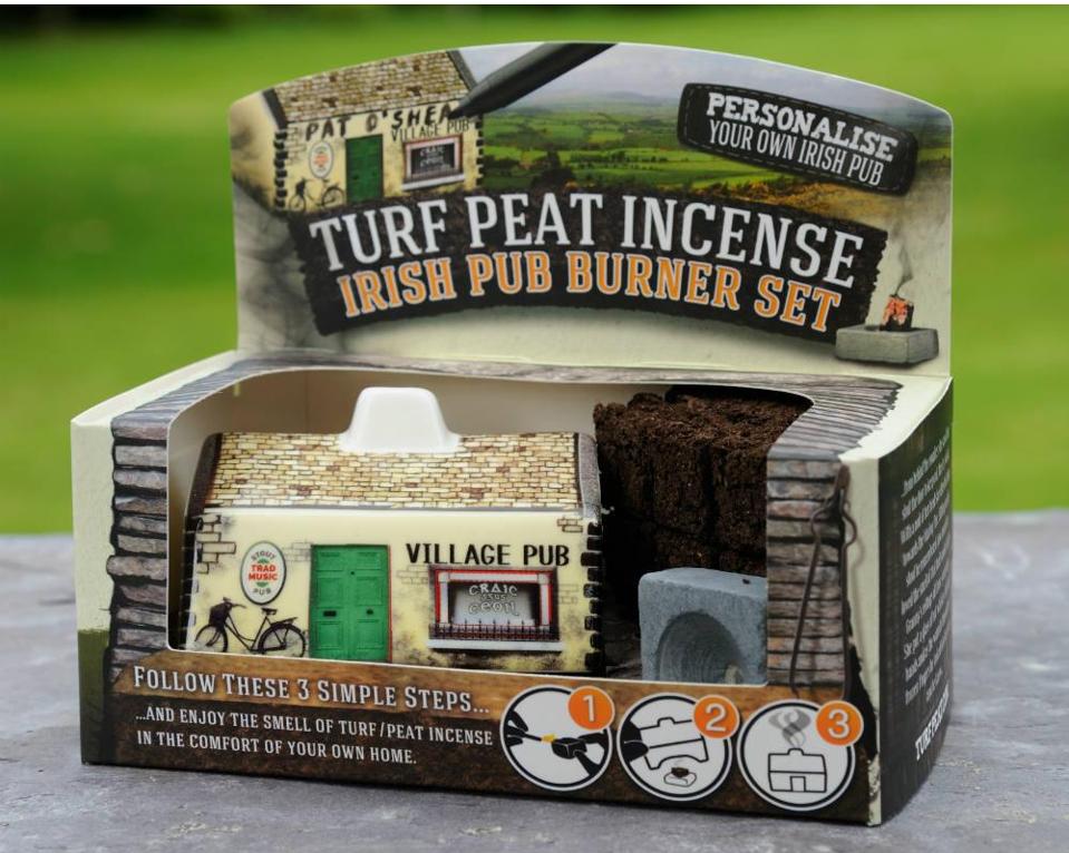 Irish turf peat incense burner