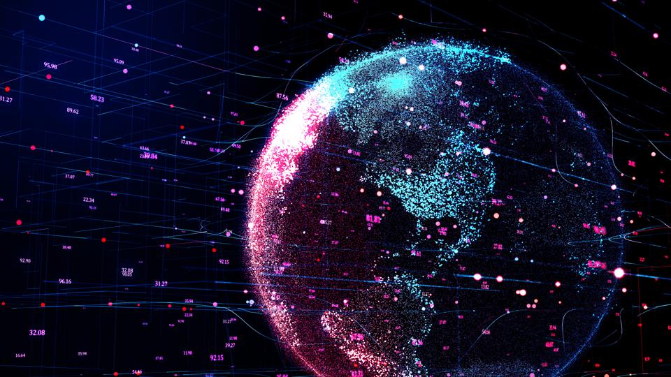 Digital world, conceptual illustration