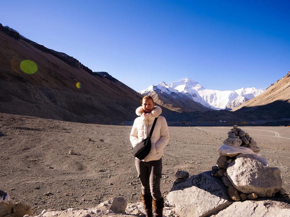 Mar Pages at the base of Mount Everest.