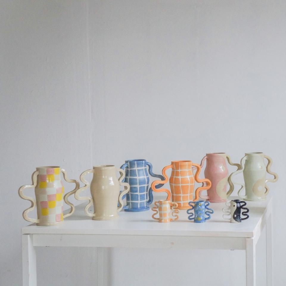 Amphoras in many colors.