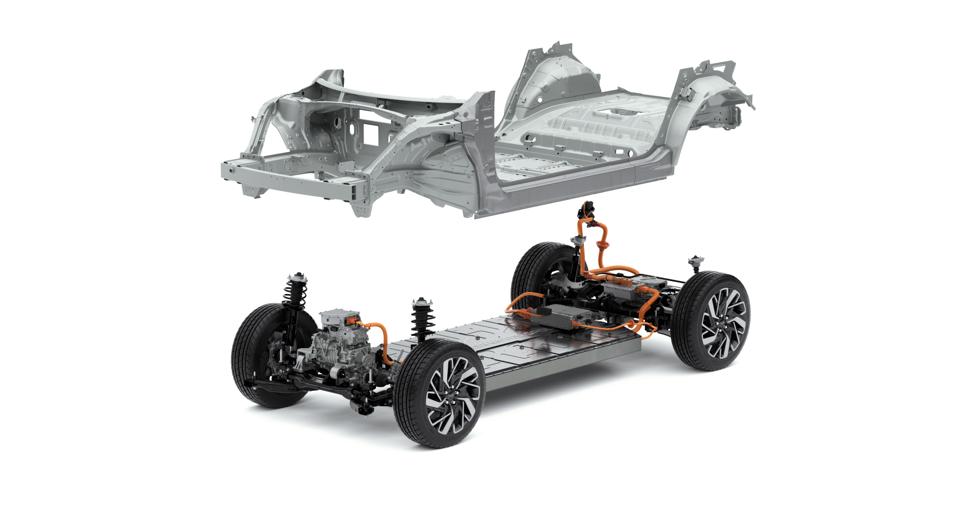 Hyundai Motor Group's new E-GMP EV archictecture will feature rear-wheel-drive as the standard configuration with a dual motor all-wheel drive as an option