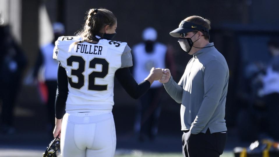 Vanderbilt place kicker Sarah Fuller.