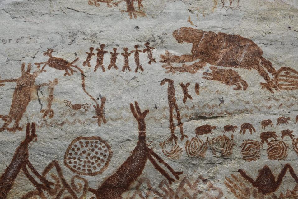 COLOMBIA-PEACE-ARCHAEOLOGY-SERRANIA-LA LINDOSA-ROCK ART