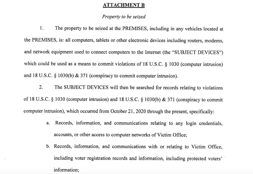 Les enquêteurs fédéraux enquêtent sur une cyberattaque en Arizona, à la recherche de registres électoraux.