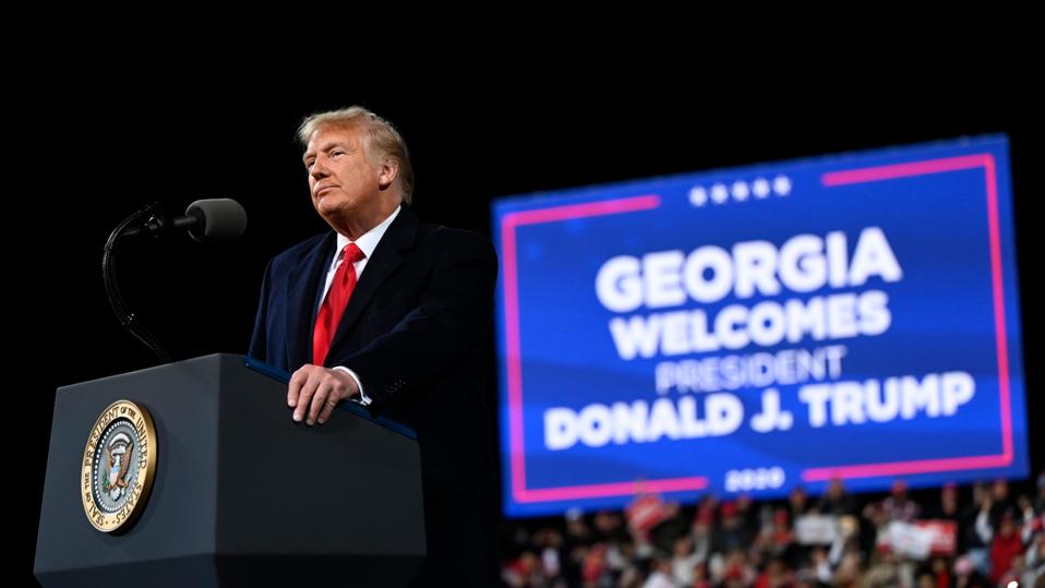 Trump Repeatedly Slips Up And Acknowledges His Loss During Georgia Rally