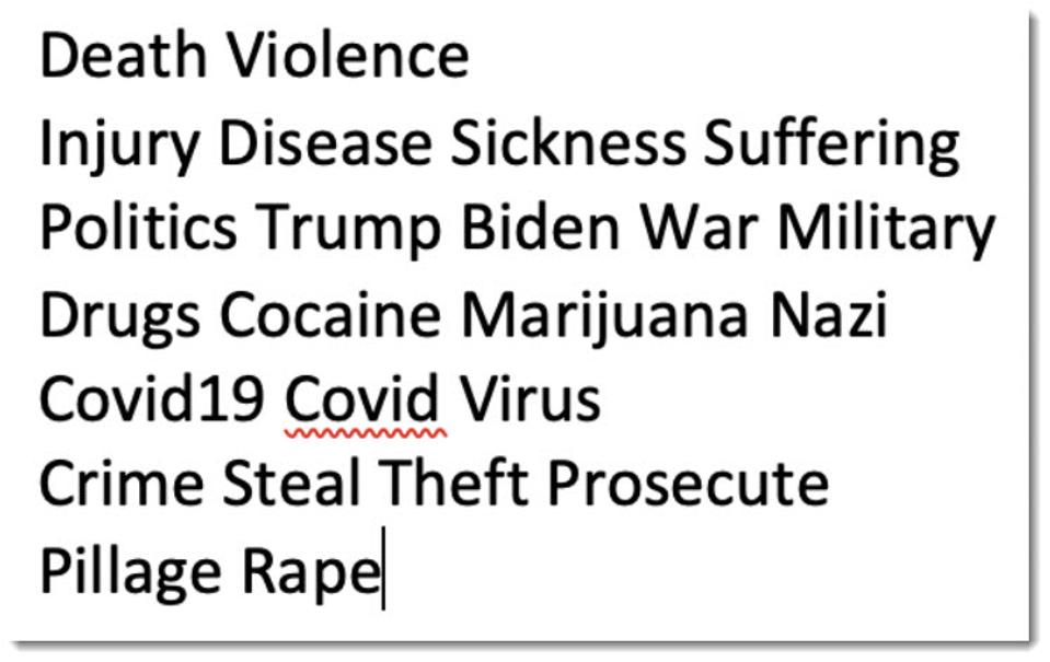 brand safety keywords inside image