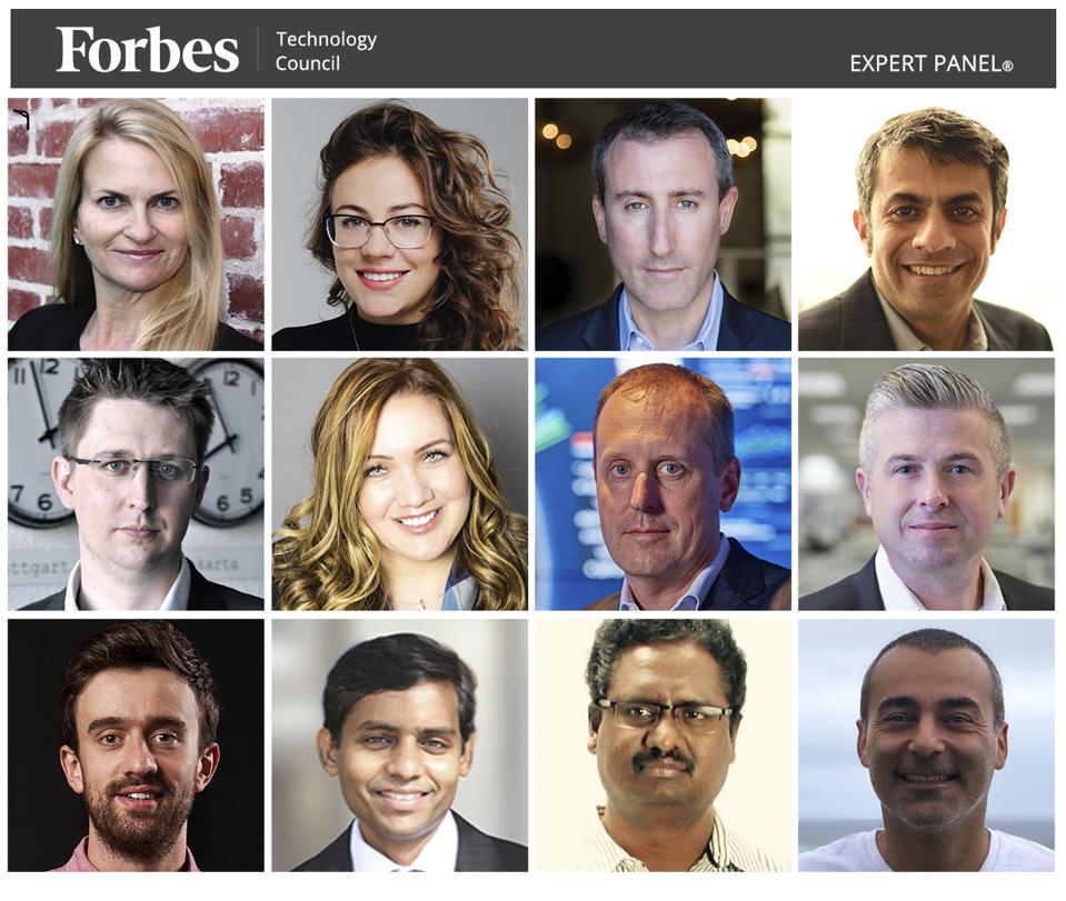 Photos of featured Forbes Technology Council members.