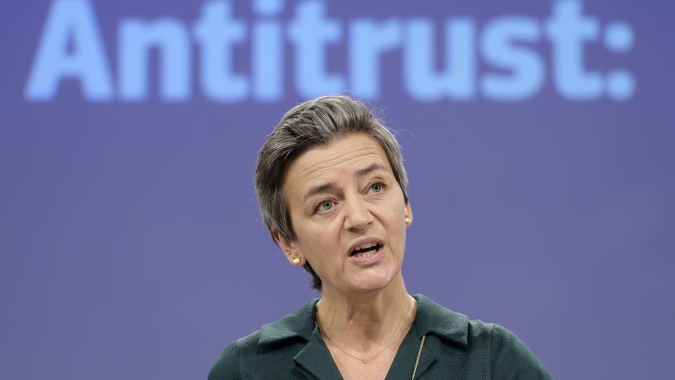 Conférence De Presse Du Vice-Président Exécutif De La Commission Européenne Vestager