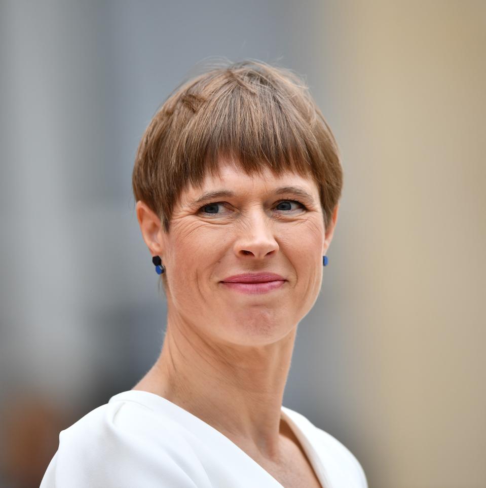 El presidente de Estonia, Kersti Kaljulaid