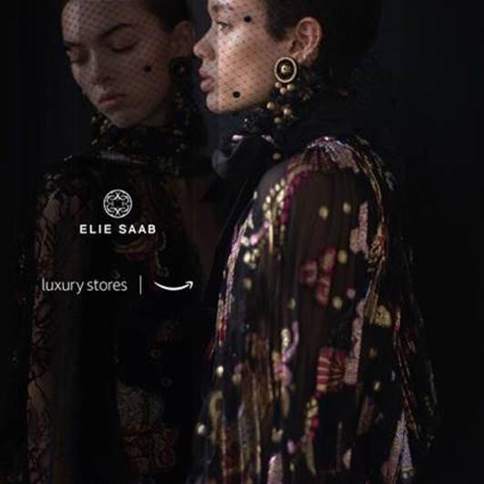 Elie Saab collaboration with Amazon's Luxury Stores