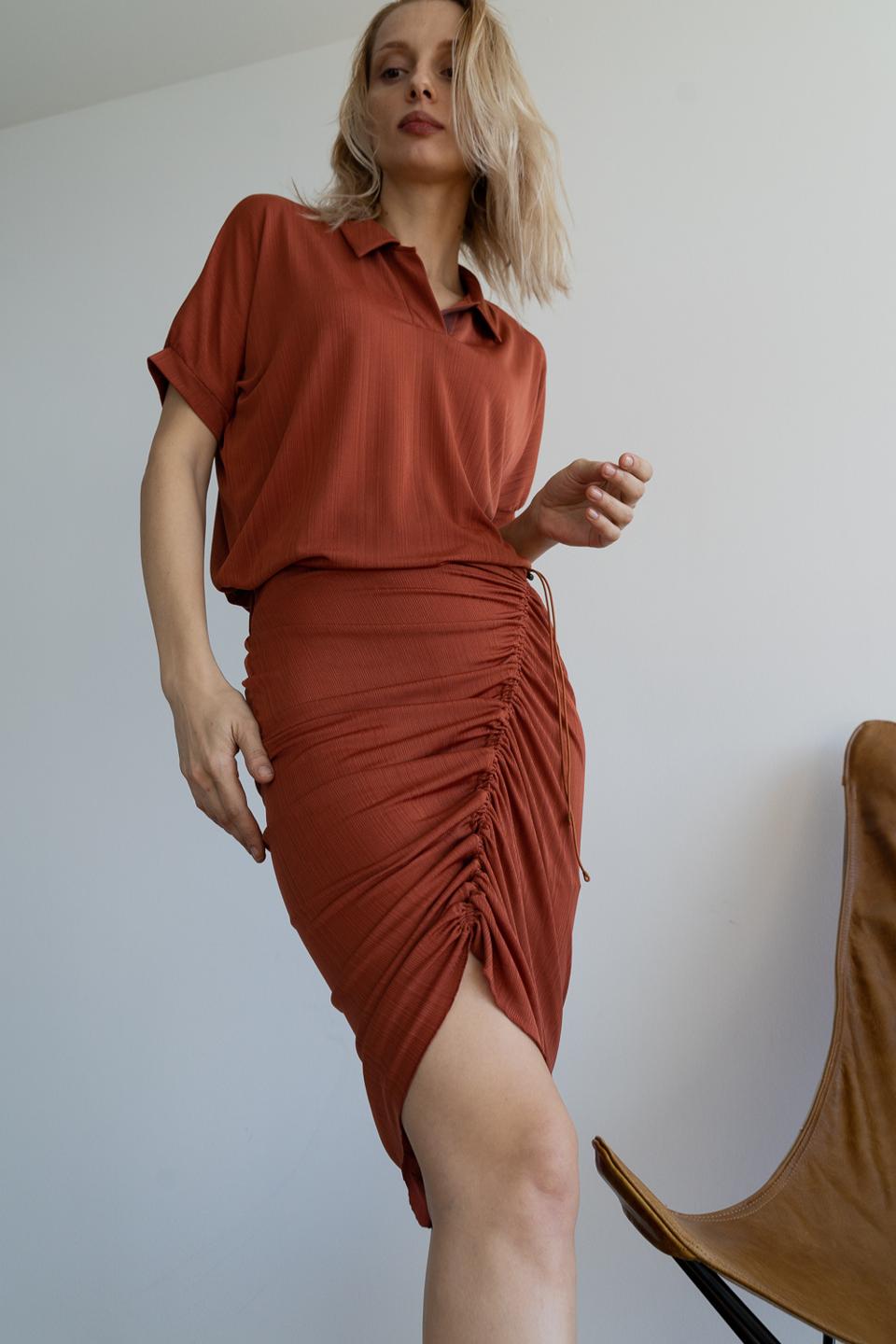 Pictou Skirt made using VIRAL OFF antimicrobial copper fabric from YOYA
