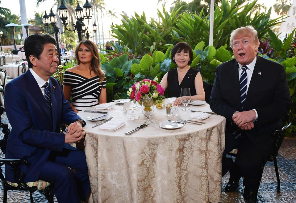 US-JAPAN-DIPLOLMACY-TRUMP-ABE