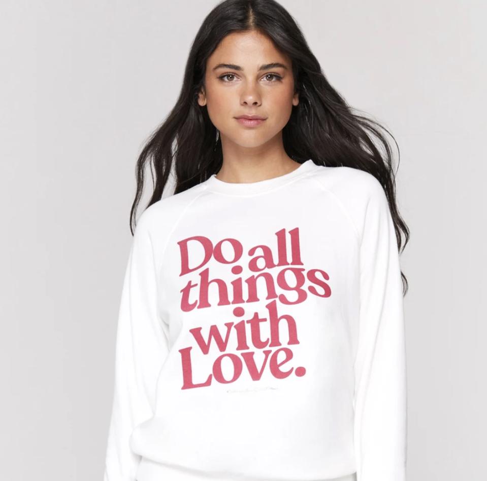 All Things With Love Old School Pullover