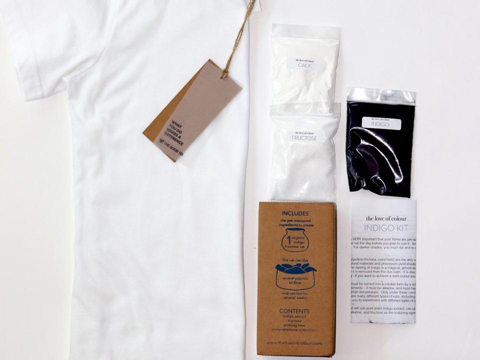 Indigo Dye Kit from The Good Tee, complete with a toddler t-shirt