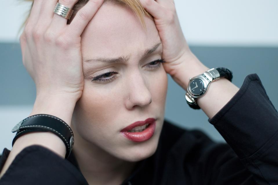Businesswoman headache