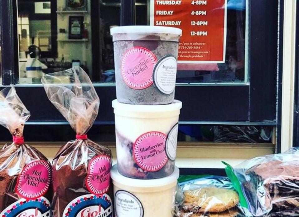 Go Ice Cream's choices