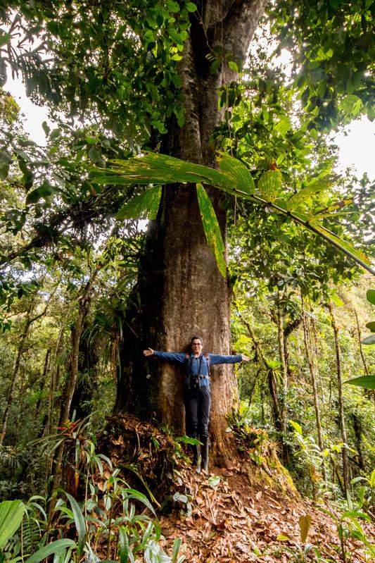 Colombian orchid researcher Tatiana Arias conducting field work in Colombia.