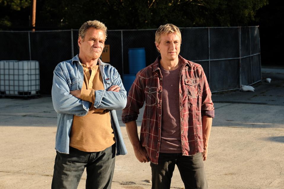 Martin Kove and William Zabka in 'Cobra Kai' which was a fan favorite during lockdown in 2020.