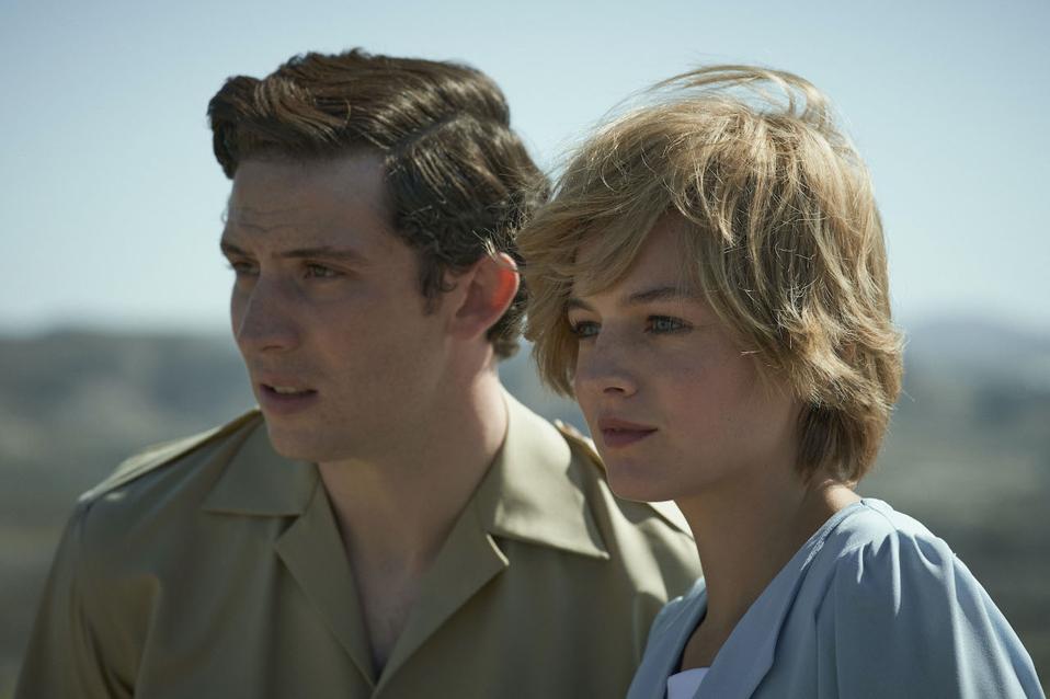 Josh O'Connor as Prince Charles and Elizabeth Debicki as Princess Diana star in the controversial fourth season of 'The Crown' which has been voraciously binge-watched by fans in 2020.