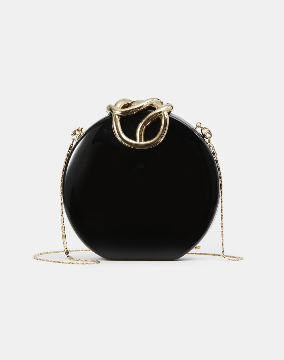 New York 7. The Lafayette 148 New York Italian Infinity Knot Lacquered Clutch is an Italian-crafted classic bag that will complement any outfit now and for all holiday seasons to come.