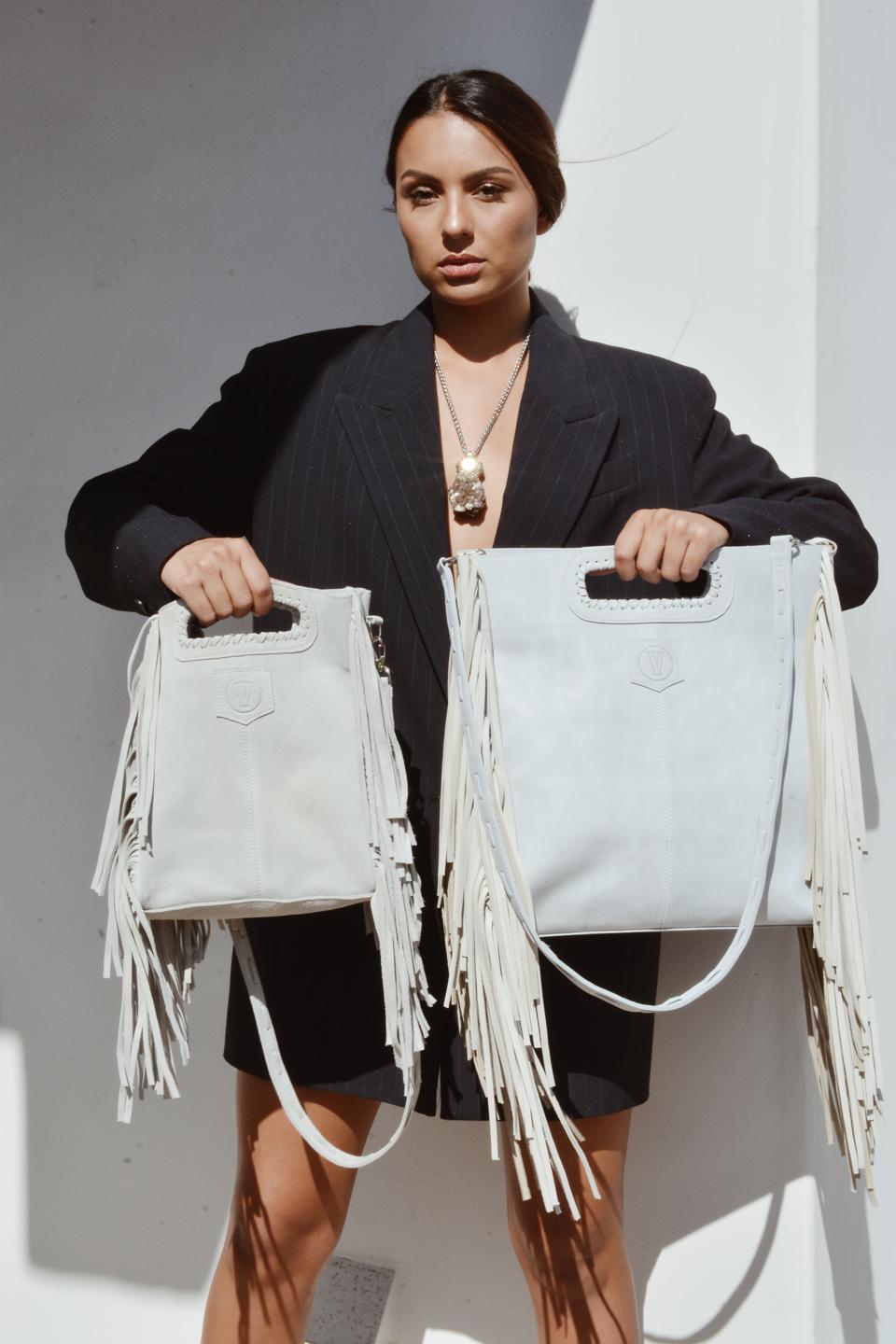 Lavinia Handbag from Siembra Heritage is a one-of-a-kind, 100% leather bag handcrafted by artisans in Argentina.