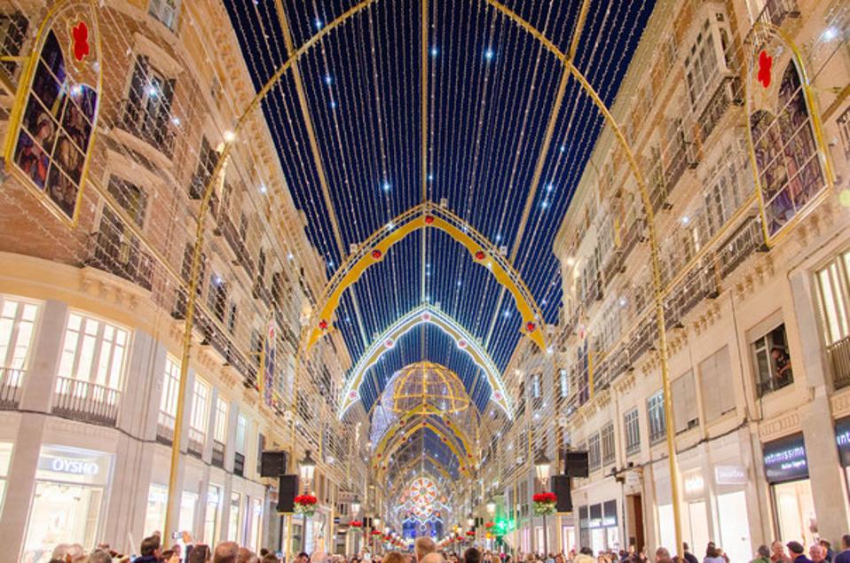 Christmas in Malaga, Spain.