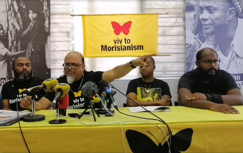 12 Dec 2020: spokesperson for Mauritian community organization 'Resistanz ek Alternativ', Ashok Subron, speaking at a press conference on 12 December at the same time as the visit by Japan's Foreign Minister Motegi