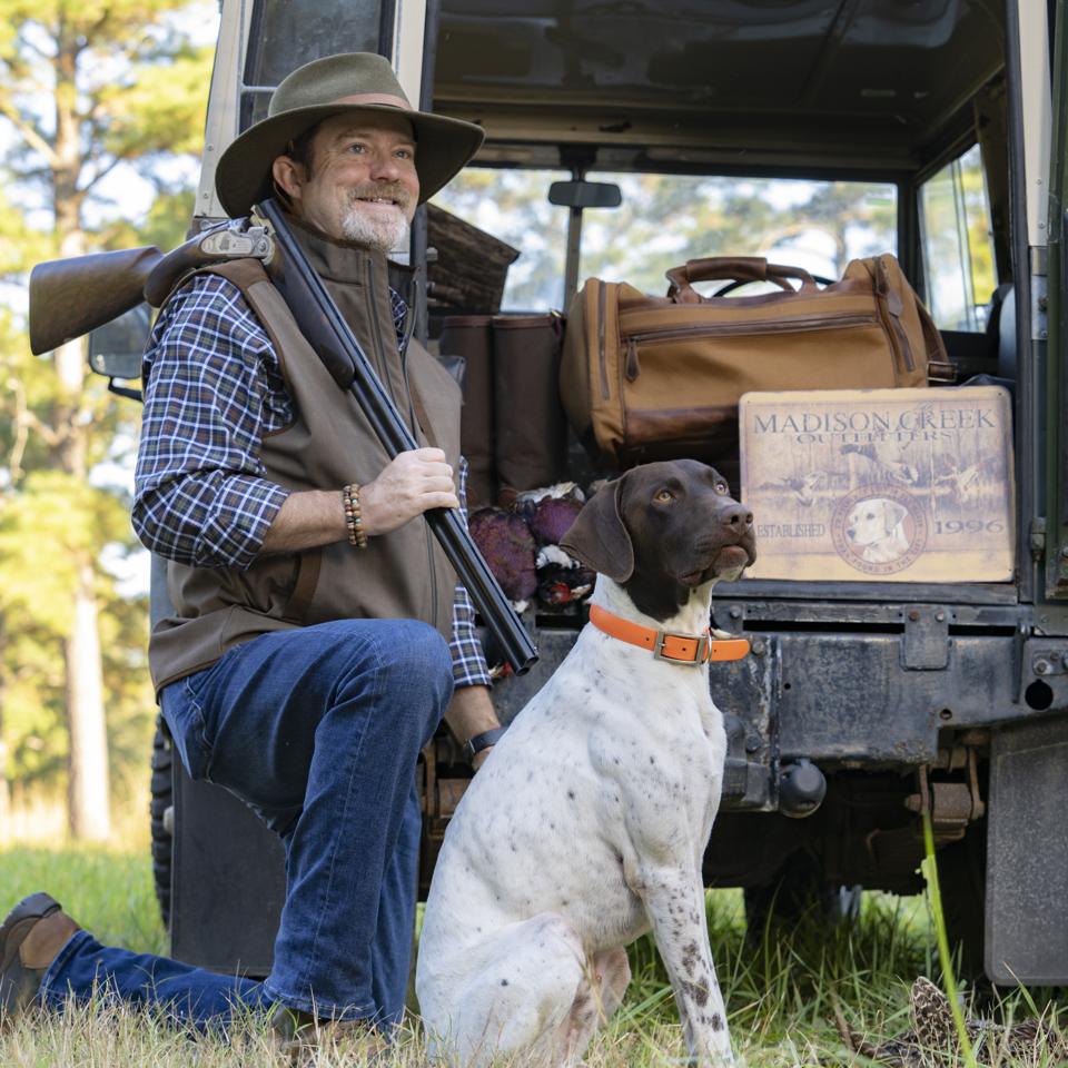 Todd Hays and his dog