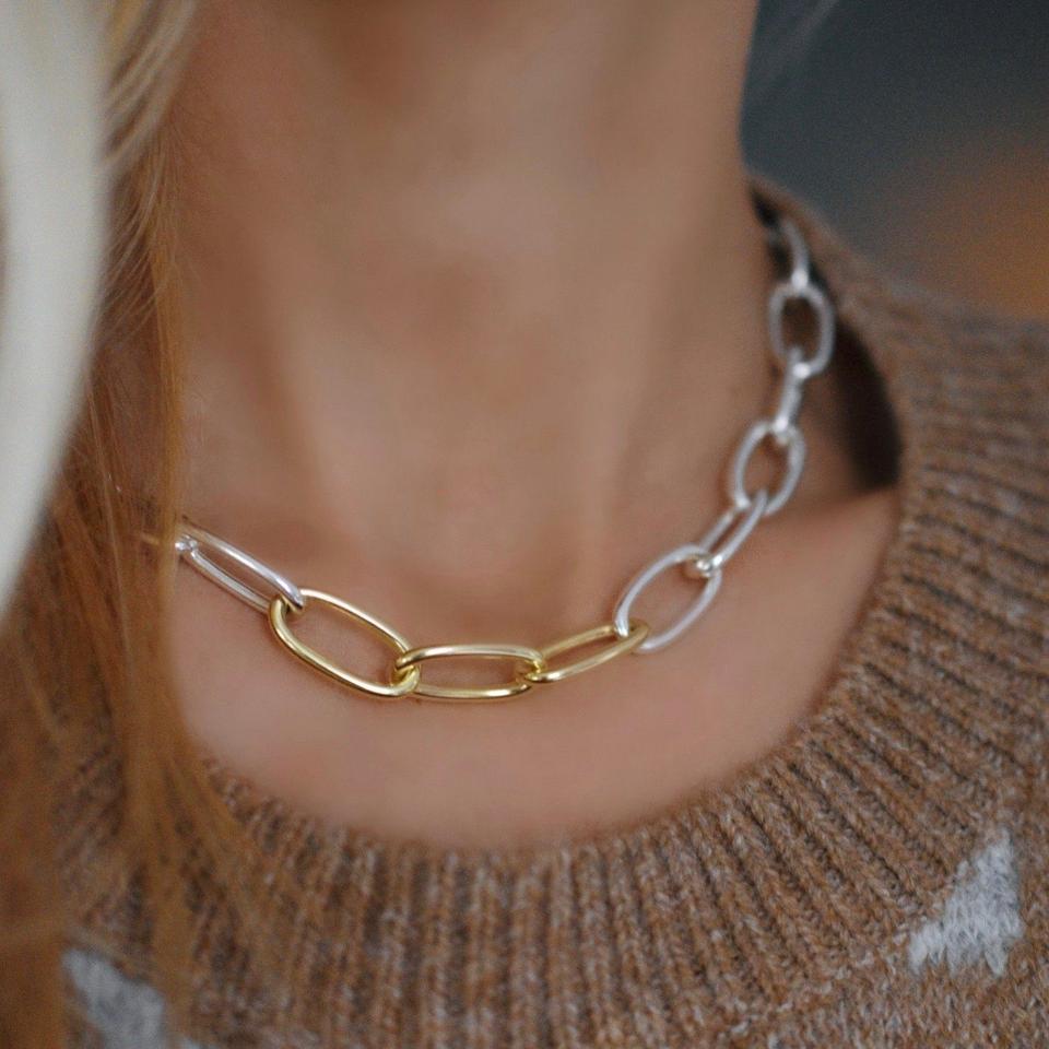 7. 17’’ chain made with a custom link clasp that is disguised as one of the links.