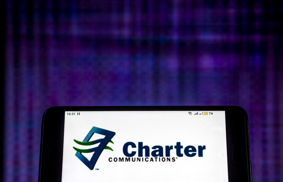 Charter Communications Telecommunications company logo seen