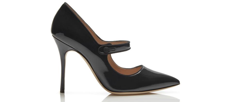 Black Patent Leather Pointed Toe Pumps