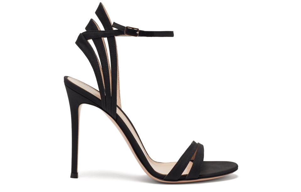 Suede Stiletto Sandals by Gianvito Rossi