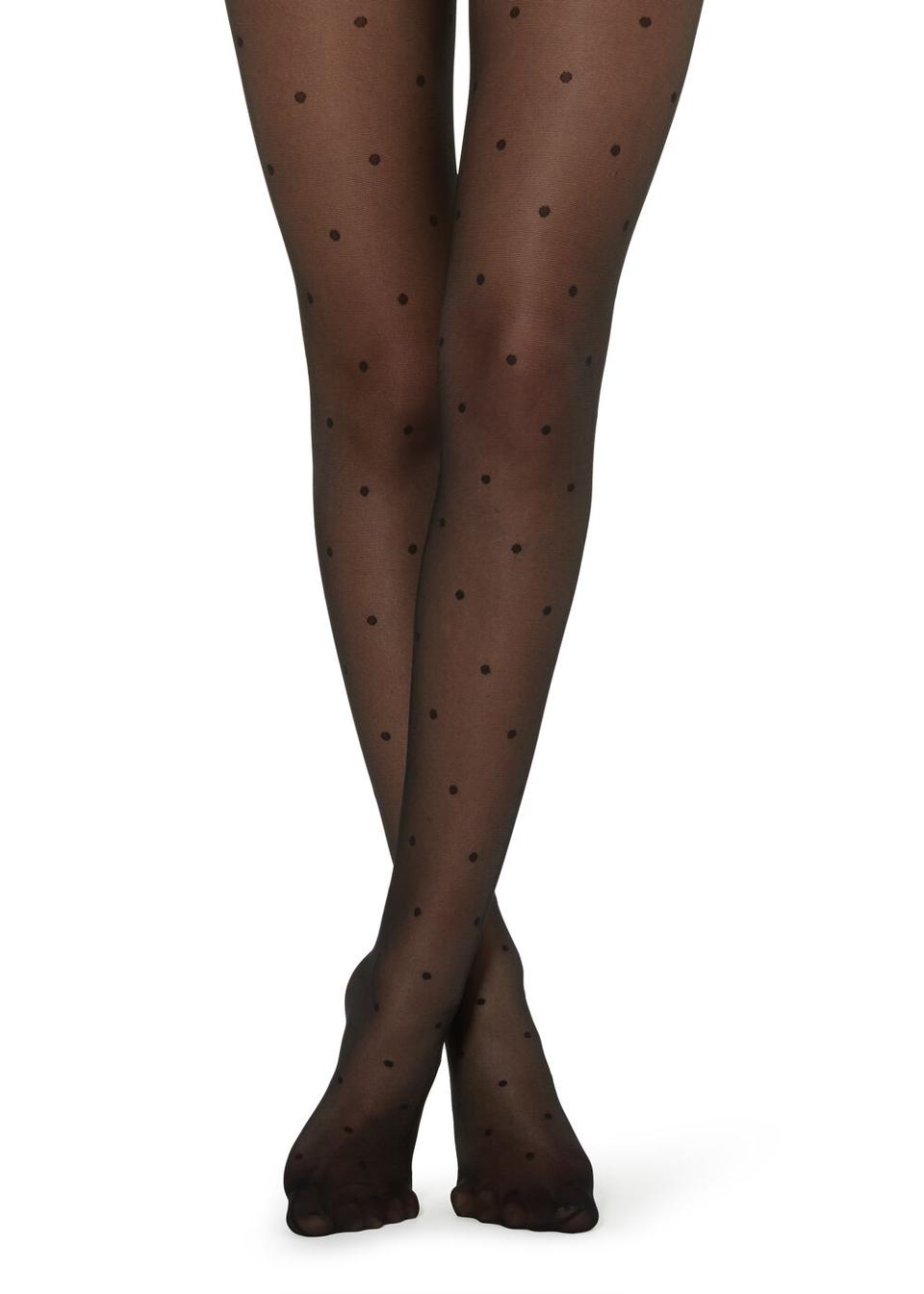 Sheer Polka-Dotted Tights by Calzedonia