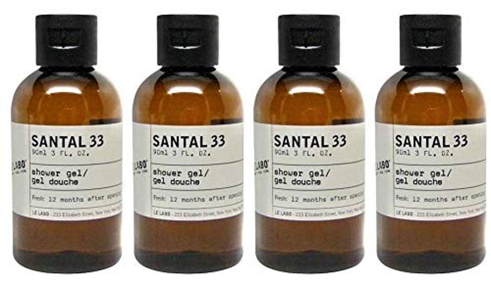 Le Labo Santal 33 Shower Gel - Set of 4, 3 Ounce Bottles 