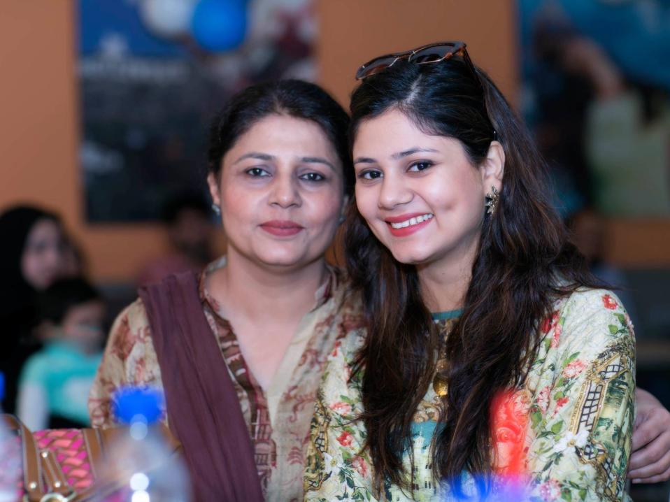 Uzma and her daughter, Aman.