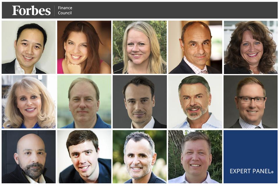 Photos of featured Forbes Finance Council members.