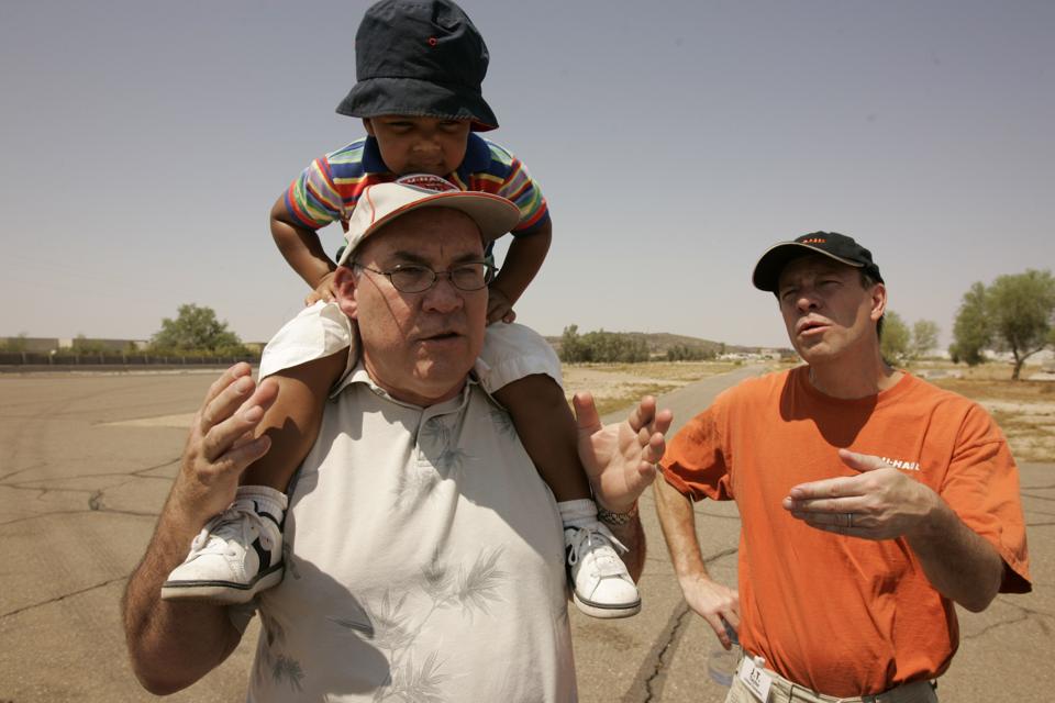 Phoenix, Arizona. Uhaul subjects. Edward J. 'Joe' Shoen (left) chairman of UHaul and its parent c