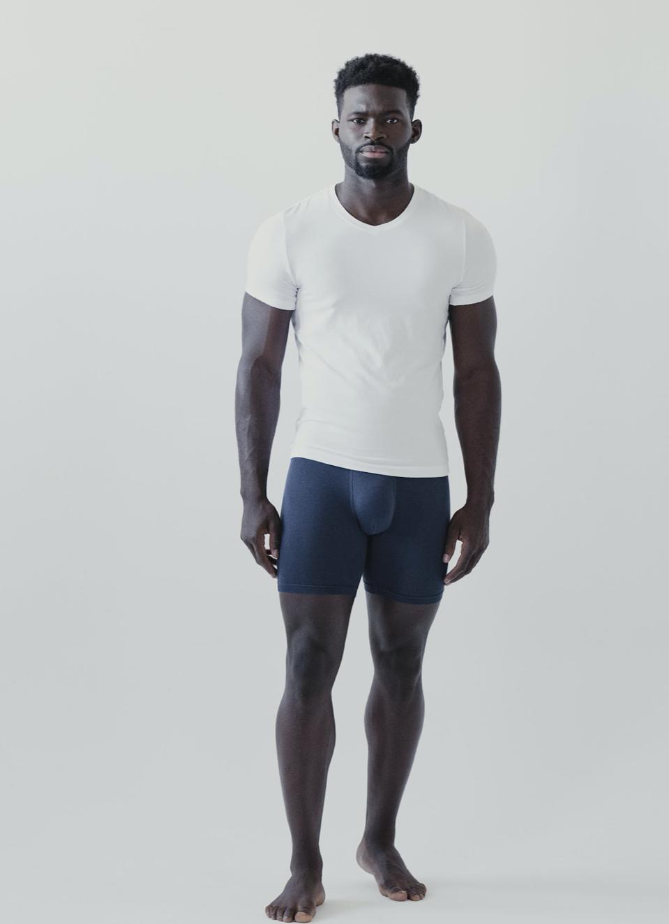 This is separate from the paragraph and should just be a few words describing the product within the selected image that will capture the essence of the theme (this caption is placed beneath the image). Please submit images on models (no flats).  Rhone’s new Everyday Essentials line features underwear, socks and undershirts that will revolutionize your top drawer.